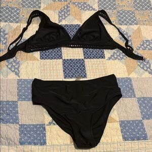 SHEIN Classic Black Bikini Set